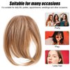 Healeved Clip in Bangs Fake Bangs Faux Bangs Hair Clip on Bangs Natrual Bangs Fringe with Temples Hairpieces Hair Clip in Bangs Clip in Hair Extensions Bang for Daily Wear
