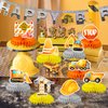 9 Pcs Construction Centerpieces Construction Party Decorations Construction Birthday Party Supplies Construction Party Favors