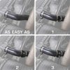 GlowShift 44mm 1-3/4" Radiator Hose Attachment Adapter for Water Coolant Temperature Gauge Sensor - Includes Hose Clamps