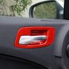 crosselec Red Carbon Fiber Inner Door Handle Bowl Cover Trim for Dodge Charger 2011-2021/ Chrysler 300 2015-2021