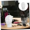 FRCOLOR mannequin head human body model eye glasses holder cap for men headphone stand manikin foam heads for wigs wig head wig stand head model hat display stand earphone model head white