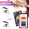 Beauty7 Colored Lash Extensions Rainbow Lashes Classic Lashes 12 Colors Lashes D+ Curl 0.05mm Thickness 13mm Dramatic Eyelashes Ombre Lash Extensions