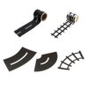 Toyvian Road Car Tape Toy Straight Curve Track Sticker Rolls Traffic Signs DIY Floors and Walls Train Track Model Decals Children Education Toy