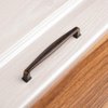 KOOFIZO Square Foot Cabinet Arch Pull - Oil Rubbed Bronze Furniture Handle, 5 Inch/128mm Screw Spacing, 10-Pack for Kitchen Cupboard Door, Bedroom Dresser Drawer, Bathroom Furniture Hardware