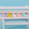 5pcs Mini Resin Ducks Miniature Ducks,Duckling Miniature Ornament Tiny Ducks Figures for Slime Charms DIY Craft Fairy Garden Decoration Dollhouse Accessories(Yellow)