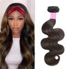 Lovenea Highlight Brown Body Wave Virgin Hair 1 Bundle 16 inch 10A Brazilian Human Hair Extensions Ombre Color Body Wavy Human Hair Weave Bundles (FB30, 16 Inch)