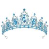 Tiaras for Women, Didder Blue Crystal Tiara Crowns for Women, Silver Crown Tiaras for Girls Princess Crown Wedding Tiaras and Crowns for Women Brides Birthday Party Christmas Prom