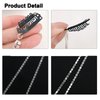 6 PCS Rhinestones Hair Chains Bling Punk Tassel Hair Clips Crystal Hair Extension Rhinestone Hair Accessories 20 Inch Hair Strand for Women and Girls Hair Decorative（Sliver）