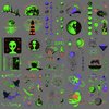 Oottati 15 Sheets Temporary Tattoo Stickers Glow in Dark Children Night Luminous Fluorescent Green Light Rainbow Rocket Alien Planet Astronaut Milky Way