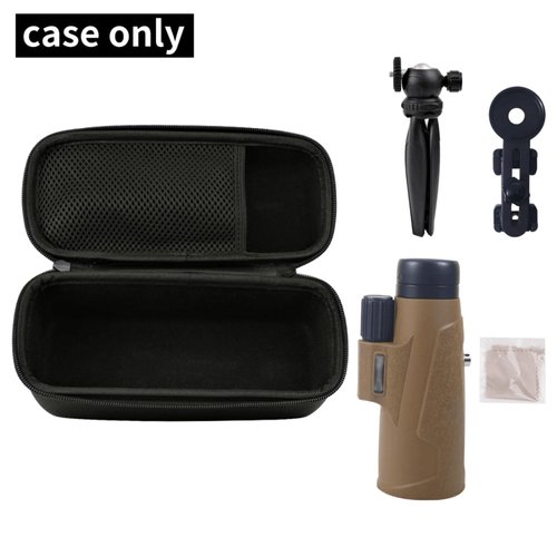 CLEVERISH Oxford-cloth Hard Monocular Telescope Case – Suitable for 40x60/80x100/8x36/12x50/12x56/15x56/16x52 Monocular, Protect and Carry your Monoculars with EVA Hard Shells - (Only Case)