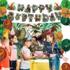 Gadeja 43Pcs Dinosaur Birthday Party Decoration, Dinosaur Birthday Party Supplies, Includes Balloons, Happy Birthday Banner, Cake Topper, Background, For Boy/Girl Birthday Decoration