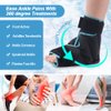 NEWGO Ankle Foot Ice Pack Wrap for Plantar Fasciitis, Reusable Gel Foot Cold Pack Hot Cold Therapy Wrap for Achilles Tendonitis, Swelling, Sprained Ankles and Heels