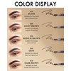 12Pcs Waterproof Eyebrow Pencil Light Brown, Brow Shape and Fill Eye Brow Pencil Kit,Eye Brow Pencils for Women Makeup, Long Lasting Smudge-Proof Easy to Color, Retractable Brow Pen with Brow Razor-02