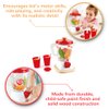 Hape Smoothie Blender | Multicolor Kitchen Smoothie Machine Play Set Complete with Cups & Straws, 9.44 Inch
