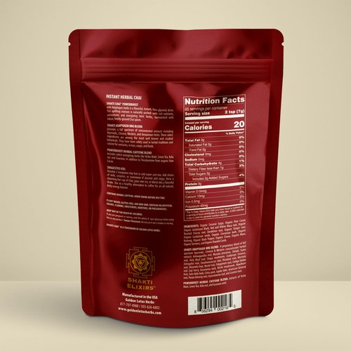 Shakti Chai Herbal Chai Tea From Golden Lotus Herbs 16oz