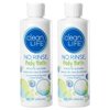 No-Rinse Body Bath, 8 fl oz - Leaves Skin Clean, Refreshed and Odor-Free, Rinse-Free Formula (Pack of 2) - Makes 8 Complete Baths Per Bottle