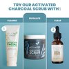 Eva Naturals Activated Purifying Charcoal Scrub- Facial Exfoliator and Exfoliate for Face- Face Scrub for Women- Face Exfoliator, Exfoliating Face Wash, Facial Scrub, Face Exfoliant