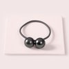 The Hair Edit Gunmetal Orb Duo Ponytail Holder Elastic