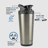 Ice Shaker 26 Oz Shaker Bottle, Stainless Steel Water Bottle and Protein Shaker, As Seen on Shark Tank, Reusable Stainless Steel Water Bottle, Gym Water Bottle, Stainless Steel