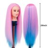 Mannequin Head with Hair，Eumos 29'' Cosmetology Doll Head for Hair Styling to Practice on Hairdressing Training Braiding Heads with Clamp Holder kit