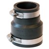 Fernco Inc. P1056-215 Flexible PVC Pipe Coupling Cast Iron, Plastic or Steel Plumbing Connections, 2" x 1-1/2", Black