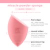 Real Techniques Miracle Powder Sponge, Makeup Blending Sponge For Powder Products, Set Makeup For Natural Finish & Cloud Skin, Buildable Coverage, Velvet Material, Packaging May Vary, 1 Count