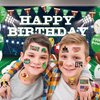50PCS Football Tattoos Football Face Stickers Temporary Tattoos for Football Game Party Decorations Favors Supplies American Rugby Fans Kids Boys Girls Party Bag Filler