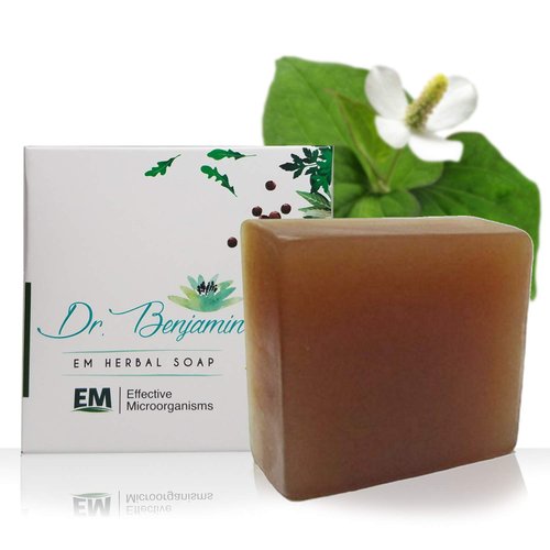 Dr. Benjamin Handmade Natural EM/Effective Microorganism Technology and Herb Bath Bar Soap (Houttuynia Cordata, 1 pack)