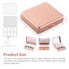 Portable Metal Travel Medicine Box with a Mirror / 8 Compartments (Rose Gold)