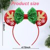 Christmas Headband, Christmas Reindeer Antlers Headband, Sequin Christmas Antlers Headband Hair hoop, Christmas Headbands for Women Costume Accessory, Christmas Party Supplies