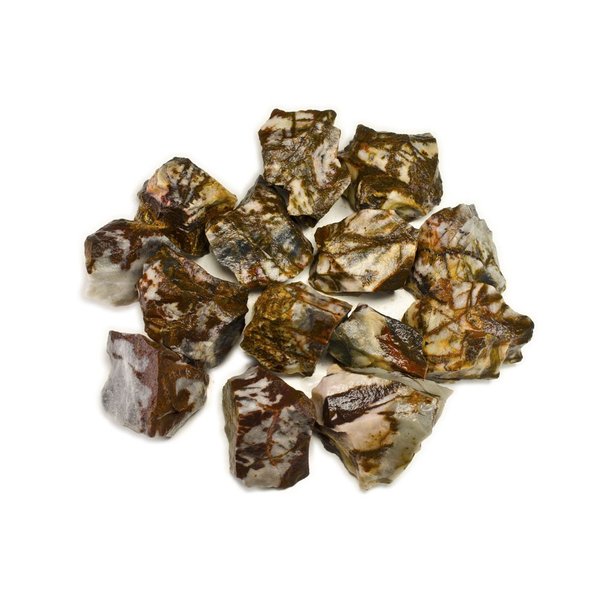 Hypnotic Gems Materials: 1/2 lb Panther Jasper Stones from Asia - Rough Bulk Raw Natural Crystals for Cabbing, Tumbling, Lapidary, Polishing, Wire Wrapping, Wicca & Reiki Crystal Healing