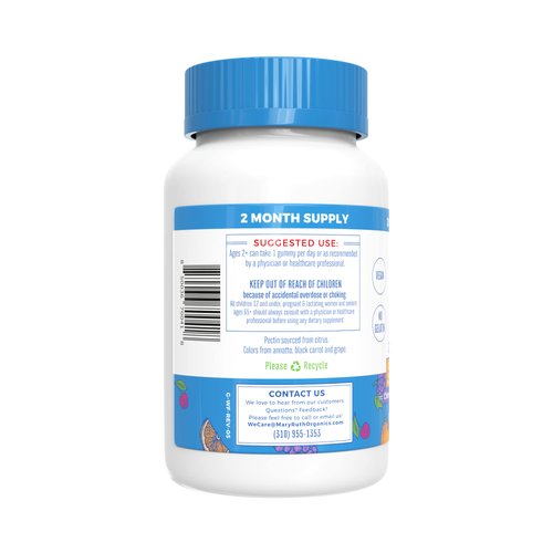 MaryRuth Organics Vitamin C Gummies | Supplement for Immune Support & Overall Health | Immune Support Supplement | Vitamin C for Adults & Kids | Vegan | Non-GMO | 60 Servings