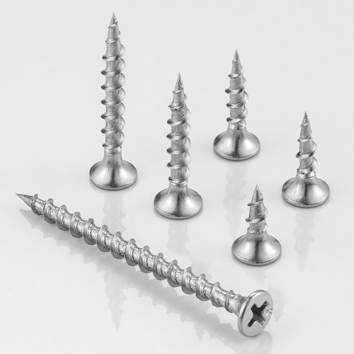 Wensilon (454 pcs)#8X5/8 410 Stainless Steel Fastener Drywall Screws-Phillips with coarse Threaded tip, Black, Suitable for Drywall Slate, Wood, etc.(1 pounds)