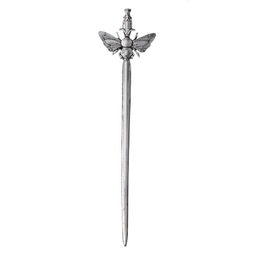 HAQUIL Moth Butterfly Sword Hair Pinfor Men Women, HairPins Clip Silver Hair Sticks Irish Hair Decor For Long Hair Jewelry
