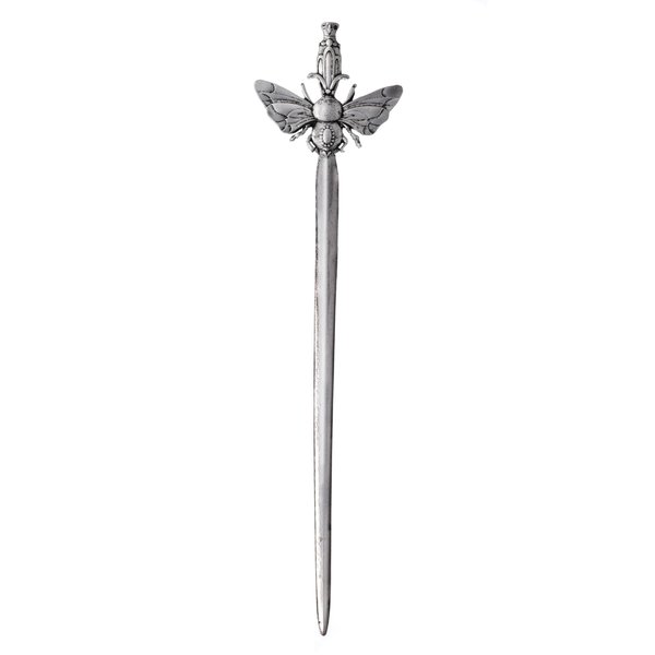HAQUIL Moth Butterfly Sword Hair Pinfor Men Women, HairPins Clip Silver Hair Sticks Irish Hair Decor For Long Hair Jewelry