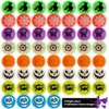 72 Glow in The Dark Bouncing Balls,8 Halloween Theme Designs for Halloween Party Favor Supplies, School Classroom Game Rewards, Trick or Treating Goodie, Halloween Miniatures/Prizes(with pouch bag)