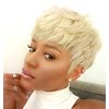 BeiSD Short Pixie Cuts Hair Wigs for Women Girls Short Wigs with Bangs Synthetic Wigs for Black/White Women (X1030-Blonde)