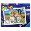 Ravensburger Safari Friends Paint by Numbers Kit for Kids - 20262 - Painting Arts and Crafts for Ages 9 and Up