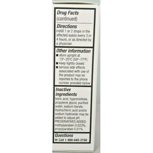 Rugby Sodium Chloride Ophthalmic Solution Eye Drops 5% 15mL - Pack of 3