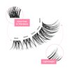 VieVie Lash Clusters 72pcs DIY Eyelash Extension Lashes, 9-16mm Mix Lash Clusters Natural Look DIY Lash Extension Lashes (Cluster 02)