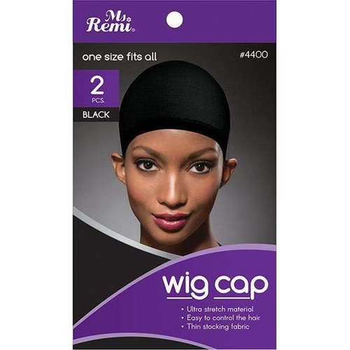 Wig Cap - One Size Fits All - Black Colour (Pack of 2) - Thin Stocking Fabric - Ultra Stretch - Easy To Control The Hair - By Annie