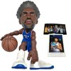 NBA Small-Stars - Joel EMBIID 2022 76ERS - Blue Jersey 6inch Collectible Figurine & Special Edition Mini Print