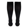 Truform 20-30 mmHg Compression Stockings for Men and Women, Knee High Length, Open Toe, Black, Medium