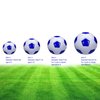 SPDTECH Soccer Ball Size 4 White Blue Outdoor and Indoor School Sports Activity Anti-Explosion Classic Design Suitable for Kids Toddler Boy Gift Training Practice