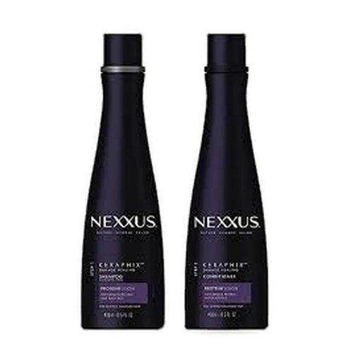 (1) Nexxus KERAPHIX Shampoo & (1) Nexxus KERAPHIX Conditioner - 13.5 oz (400 ml) EACH - Damage Healing - Keratin Protein and Black Rice - For Severely Damaged Hair