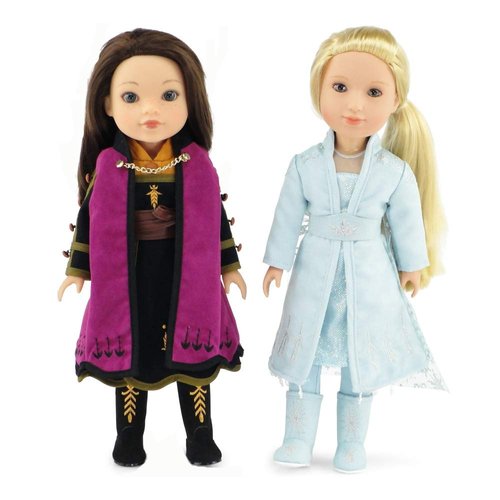 Emily Rose 14 Inch Doll Clothes Princess Costume Playset 11 PC Doll Clothing Outfit Set | Compatible with 14 Inch American Girl Wellie Wishers Dolls
