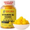 Doc Mila Vitamin B2 100mg Gummies for Adults and Kids - Riboflavin 100 mg Gummy - Migraine Relief Supplement - VIT B2 Supplements