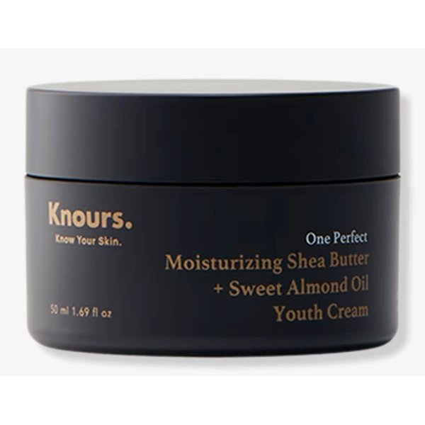 Knours. Moisturizing Shea Butter Sweet Almond Oil Youth Cream, a Rich Cream with Niacinamide Olive & Vegan Oil Clean K-Beauty (50ml 1.69 fl. oz.)