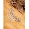 HAQUIL Vintage Leaf Haircomb Hair Pins Style Hairstyle Jewelry for Women