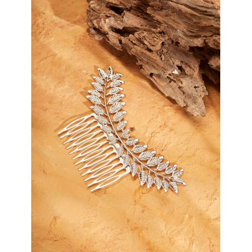 HAQUIL Vintage Leaf Haircomb Hair Pins Style Hairstyle Jewelry for Women